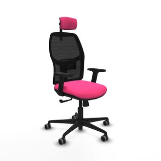 Piqueras y Crespo Silla De Oficina Piqueras Y Crespo Alfera Negro Soporte Lumbar Ajustable