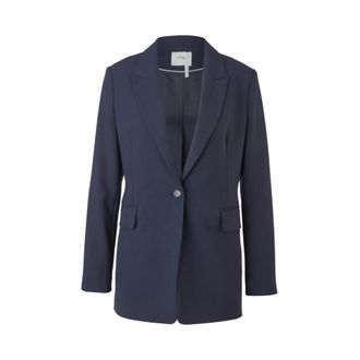 s.Oliver Langarm Viscose Mix Blazer - Dames - Blazers - Blauw - L - Jassen