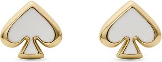 Kate Spade New York Everyday Spade Enamel Studs Womens Earring White
