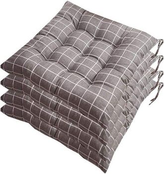 OEM Tapis De Chaise - 40x40x5 Cm - Pour Int&eacute;rieur Et Terrasse - Lot De 6 Pi&egrave;ces