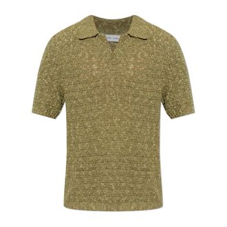 Sams&oslash;e & Sams&oslash;e V-neck Knitwear, male, Green, Size: M Saperry Polo Shirt