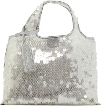 3.1 Phillip Lim mini Market logo-tag tote bag - women - Polyurethane/Polyester/Nylon/Metallic Fibre/Sequin - OS - Grey