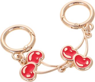 Yarnow Cherry Bag Strap Extender with Stylish Red Cherry Charm Purse Chain Lengthener for Handbags Shoulder Bags Comfortable Underarm Support Accessory