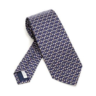 Ferragamo Heren, Accessoires, Blauw, Maat: ONE Size Zijde