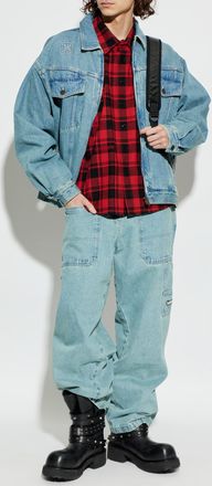 VETEMENTS Wide-leg Jeans, Mens, Light Blue
