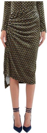 Paco Rabanne Floral Pleated Midi Skirt - Dames - Midirokken - Veelkleurig - S - Rokken