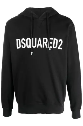Dsquared2 COOL FIT BRANDED HOODIE Size: XXL, colour: BLACK