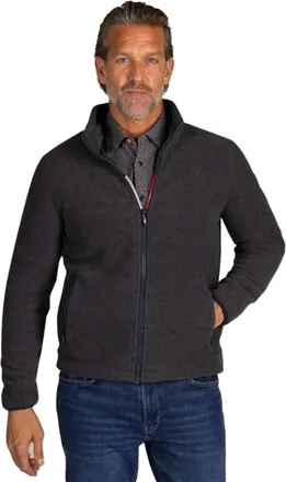 N-Z-A- NEW ZEALAND AUCKLAND Antraciet sweatvest NZA Jonas normale fit