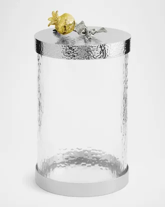 Michael Aram Pomegranate Silver & Gold Medium Canister