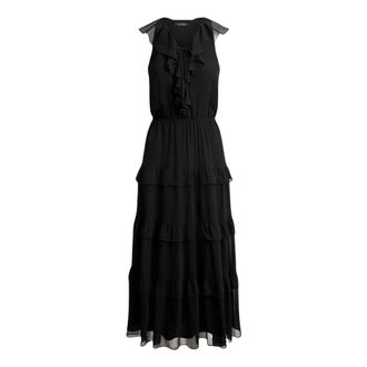 Ralph Lauren Vestido Tejido con Corte Evas&eacute; - Dresses - Mujer - Negro - 2XS
