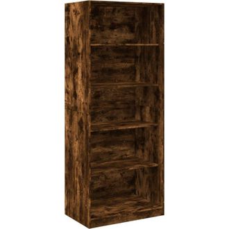 vidaXL Vidaxl - Armario Madera De Ingenier&iacute;a Color Roble Ahumado 80x50x200 Cm