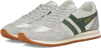 Gola Daytona Blaze Womens Shoes Silver/Evergreen/Chalk Pink : 7.5 B - Medium, Synthetic/Leather