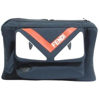 Fendi Pre-owned Clutches, female, Blue, Size: ONE SIZE Pre-owned Pouch