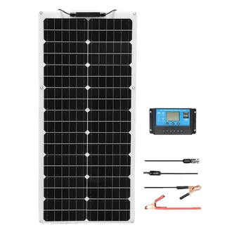 OEM Kit Di Pannelli Solari, Potenza Da 50w A 100w, Silicio Monocristallino, Design Flessibile