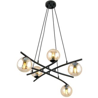 Wonderlamp L&aacute;mpara Colgante Lotra &Aacute;mbar (5 Luces)