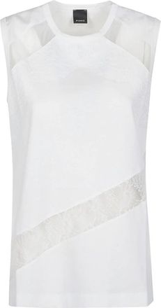 Pinko Molly Tanktop - Dames - Tops zonder mouwen - Wit - S - Tops