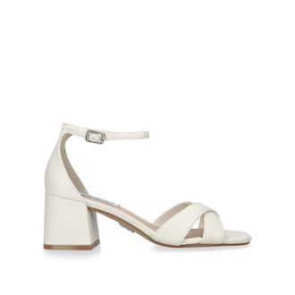 Steve Madden Womens Leather Fergie White Heels - Size UK 3