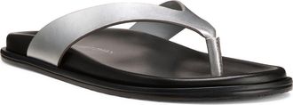 Stuart Weitzman Marykate Flip Flop in Silver at Nordstrom, Size 9.5