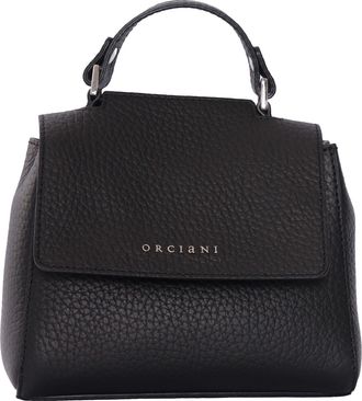 Orciani Soft Mini Handbag With Adjustable Shoulder Strap And Textured Finish