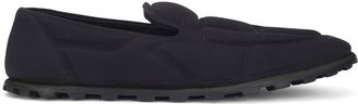 Dolce & Gabbana quilted-finish round-toe slippers - men - Nylon/Mylon/Elastane/Calf Leather/Rubber/Elastane - 44 - Black