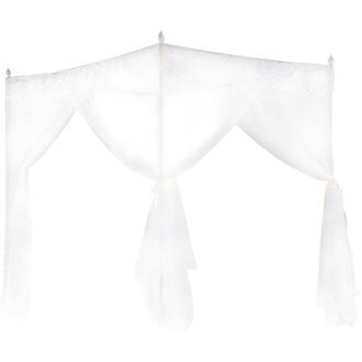 OEM Mosquitera De Lujo Para Cama De Princesa 150x200 Cm - 3 Aberturas Laterales - Malla De Poli&eacute;ster Transpirable - Lavable A M&aacute;quina -crezuo