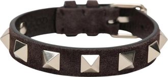 Valentino Garavani VLogo Signature Armband - Dames - Armbanden - Bruin - ONE Size - Leer - Accessoires