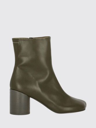 Maison Margiela Anatomic Leather Ankle Boots with Cylindrical Heel