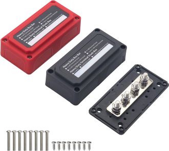 OEM 2 Unidades De Cable De Uni&oacute;n De Cobre De Alta Corriente De 300 A, 48 V, Tipo Usp, Color Negro M&aacute;s Rojo