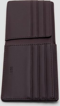 Mango Portafoglio effetto follato marrone - Uomo - Taglia unica - MANGO MAN