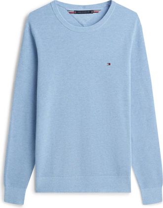 Tommy Hilfiger Truien & Vesten, Heren, Blauw, M, Katoen, Rondgebreide trui