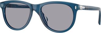 Persol PO3408S Polarized 125448 Mens Sunglasses Blue Size 53