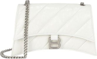 Balenciaga Crush Xs Quilted Leather Chain Shoulder Bag