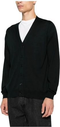 John Smedley Heren, Truien, Zwart, Maat: M Wol