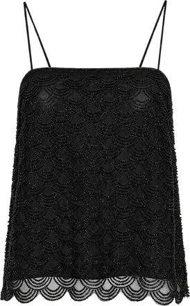 Rotate Rotate Birger Christensen, Tops, Dames, Zwart, M, Mouwloze Tops