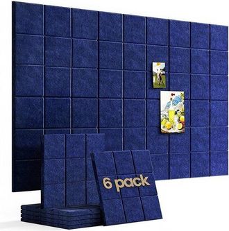 OEM Tablero De Fieltro, 6 Piezas, 3030 Cm, Adhesivos De Fieltro Para Pared, Adhesivos Fotogr&aacute;ficos Pared, Adhesivos Fondo Pared, Adhesivos Pared Diy