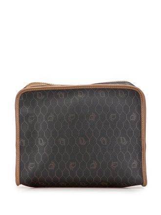 Dior 20th Century Honeycomb Coated Canvas clutch bag - Black