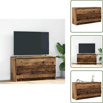 vidaXL The Living Store Mobile Porta TV Legno Antico 100x35x54 cm in Legno Multistrato - Mobile TV antico
