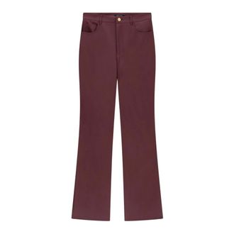 Marciano Cecilia Faux Leather 5 Pocket - Dames - Broeken - Rood - Maat: L Leer