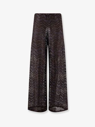Missoni Pantaloni in misto viscosa con motivo chevron - MISSONI - gender_Woman