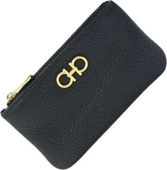 Ferragamo Pre-owned Wallets, female, Black, Size: ONE SIZE Pre-owned Leather Wallet