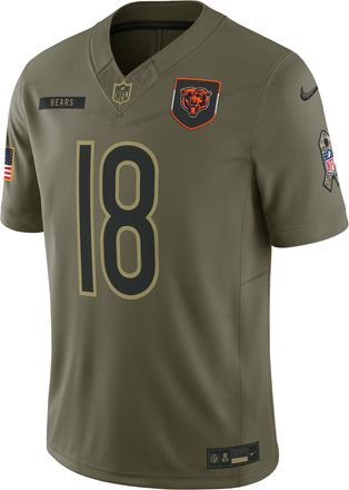 Nike Caleb Williams Chicago Bears Salute to Service Nike Mens Dri-FIT NFL Limited Jersey in Brown | SSLM2DHF36-JH4