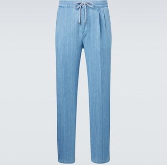 Brunello Cucinelli Pleated straight jeans