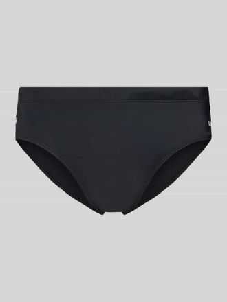 HUGO BOSS Regular Fit Badehose mit Label-Detail Modell John in Black, Gr&ouml;&szlig;e XL