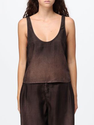 Diesel De-Norian-S Slim Fit Abstract Print Top in Lyocell