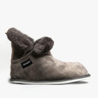 Shepherd Bella Womens Sheepskin Slipper Boots Asphalt - Grey - Size UK 3.5