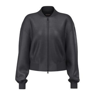 Guess Jassen, Dames, Zwart, S, Katoen, Faux leren bomberjack