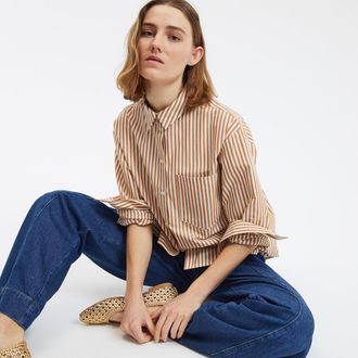 La Redoute Collections Gestreept overhemd in katoen, Signature MARL&Egrave;NE