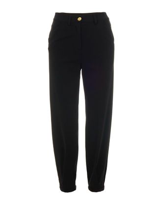 パンツ PINKO DARK BLUE COTTON PANTS Pinko Flora flared stretch cotton jeans for women 100561a20n