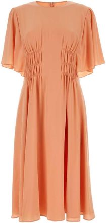 Chloé Peach Crepe Dress