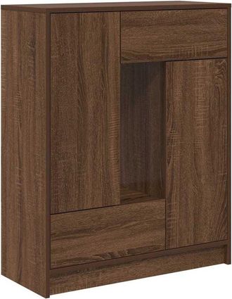 vidaXL Sideboard with Drawers and Doors Brown Oak 73x31x90 cm Vidaxl